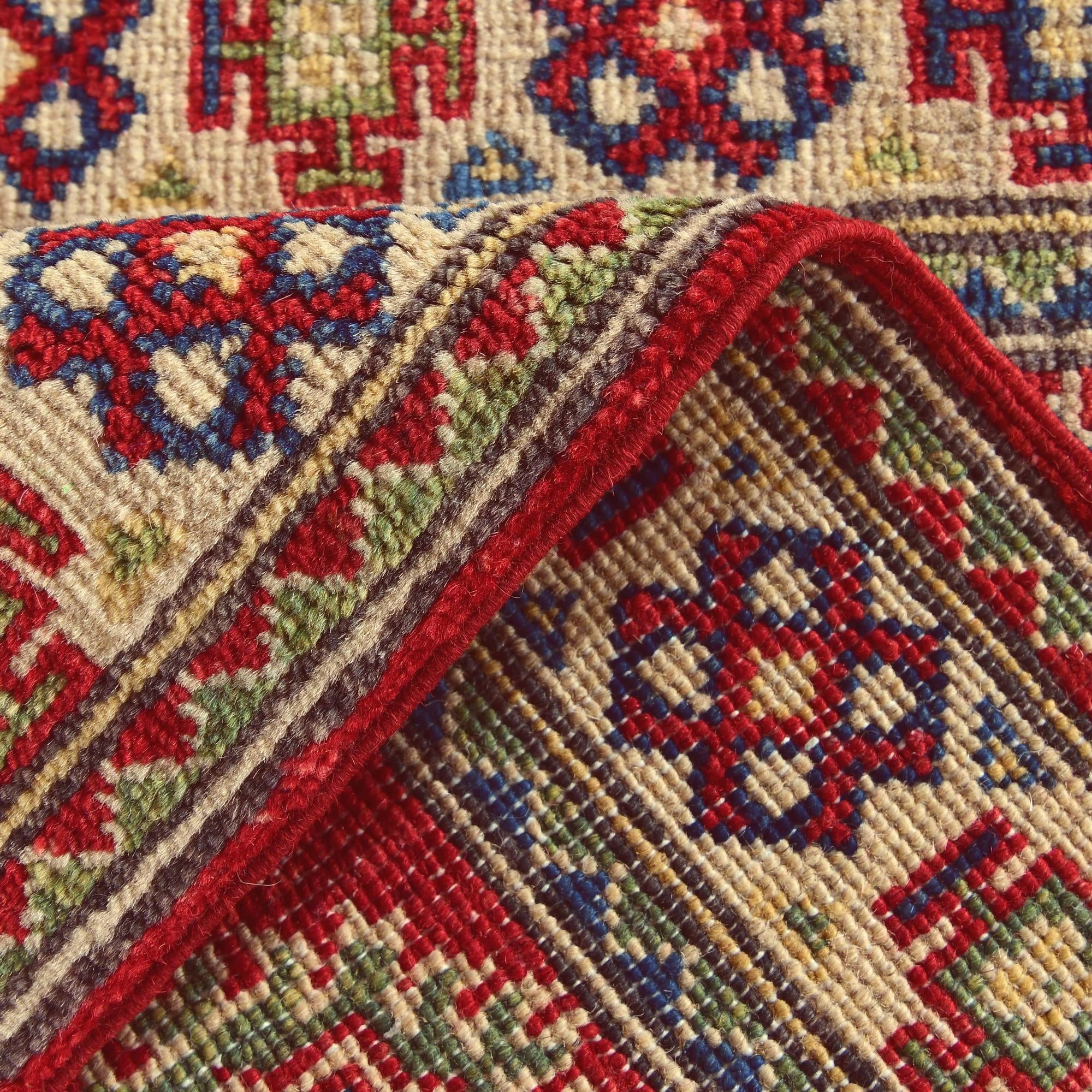 2' x 2' 11 Hand Knotted Kazak Rug