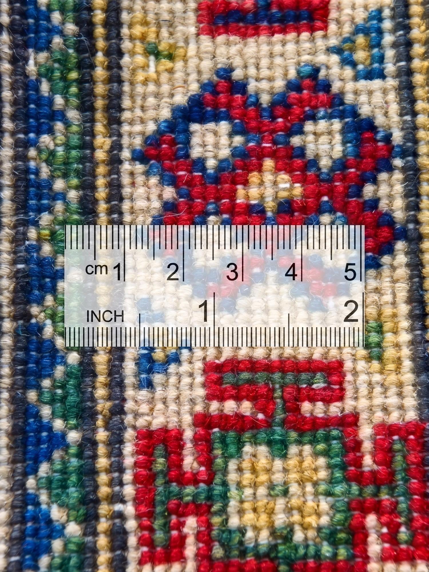 2' x 2' 11 Hand Knotted Kazak Rug