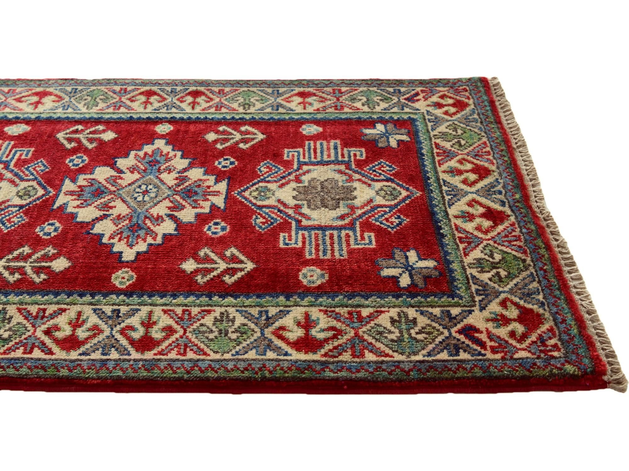 2' x 3' 1 Hand Knotted Kazak Rug