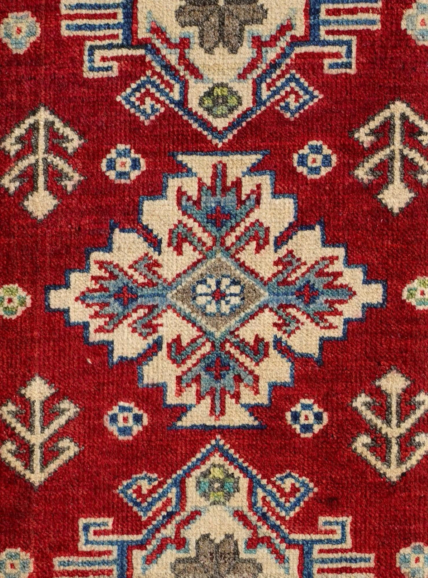 2' x 3' 1 Hand Knotted Kazak Rug