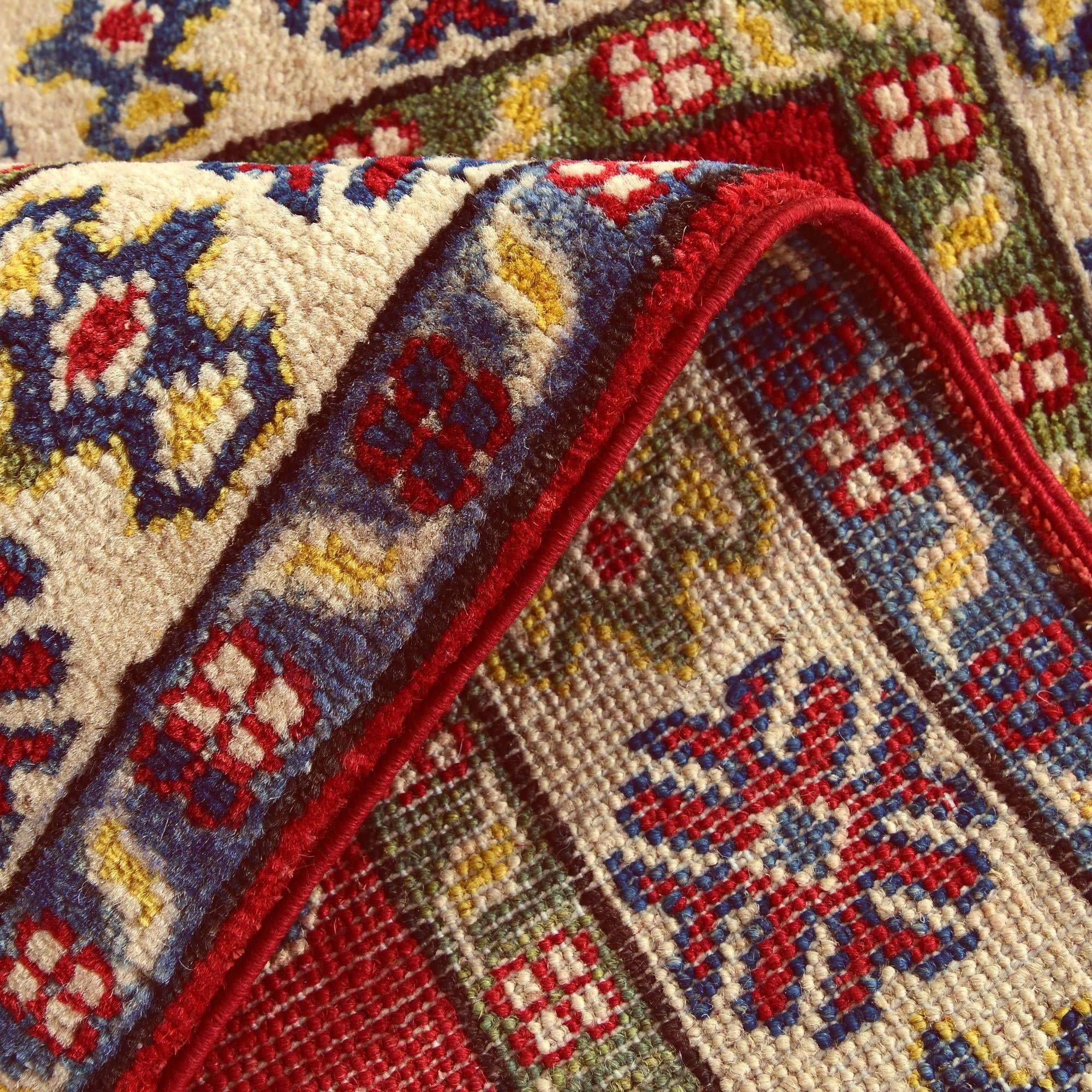 2' x 3' Hand Knotted Kazak Rug