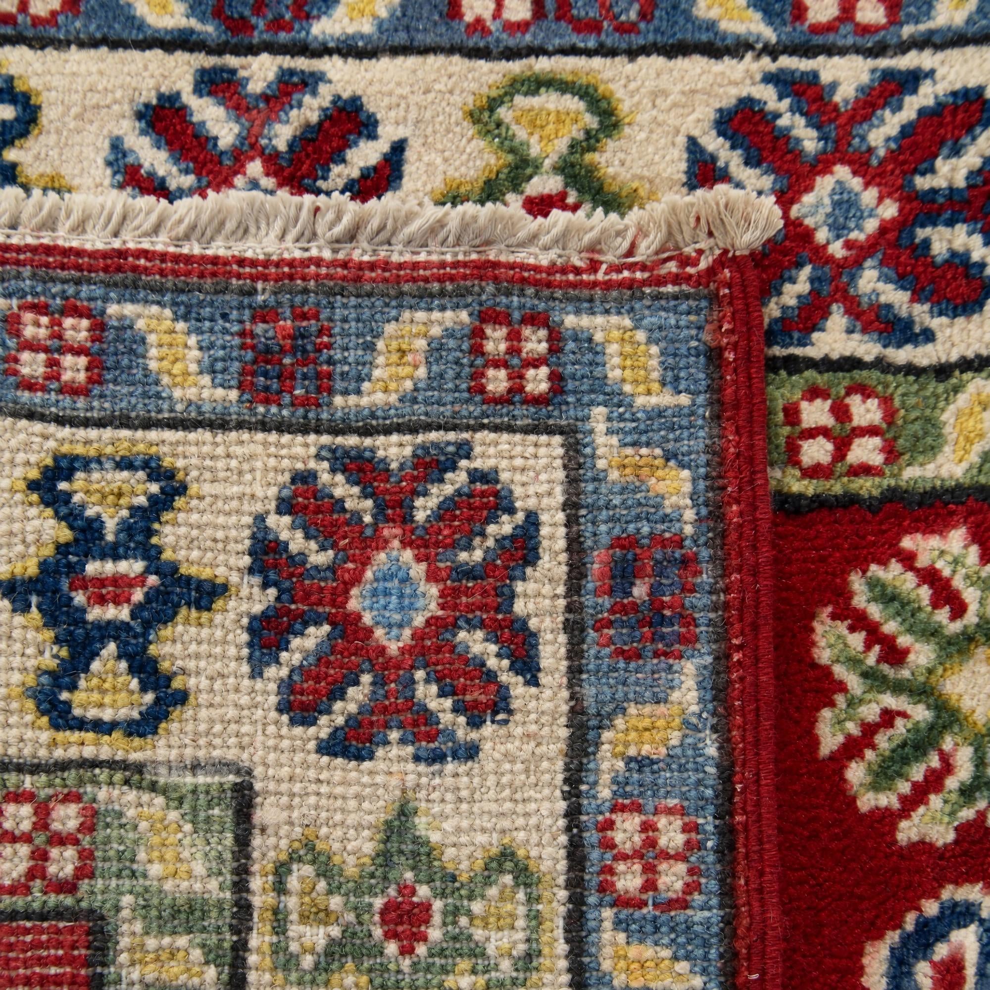 60cm x 90cm Hand Knotted Kazak Rug