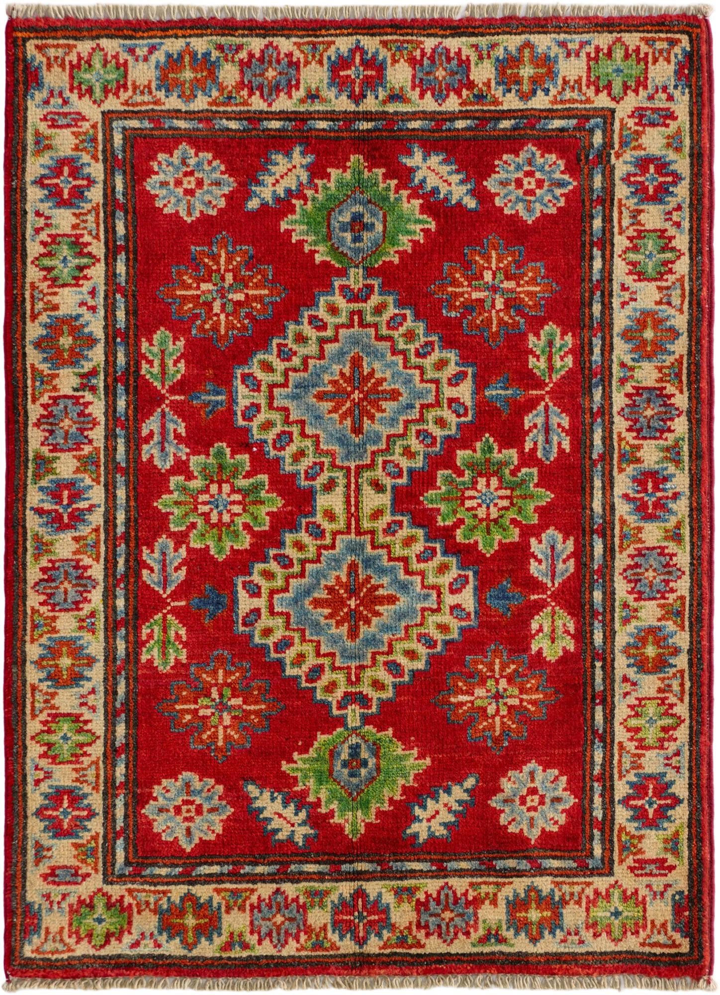 2' 1 x 2' 10 Hand Knotted Kazak Rug