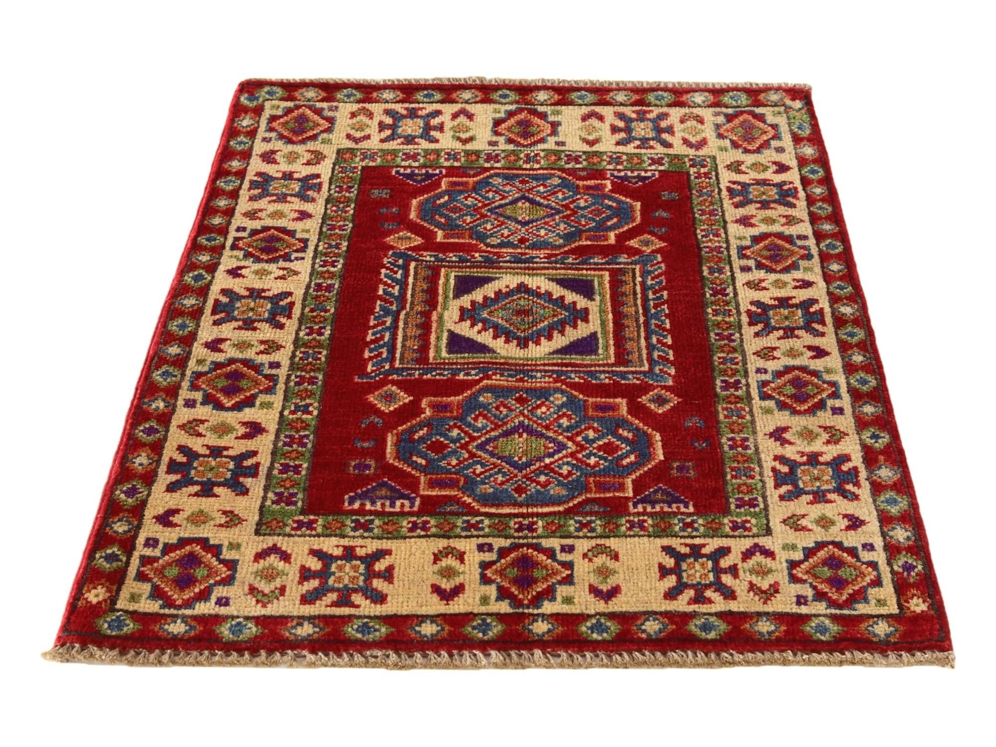 2' 1 x 2' 10 Hand Knotted Kazak Rug