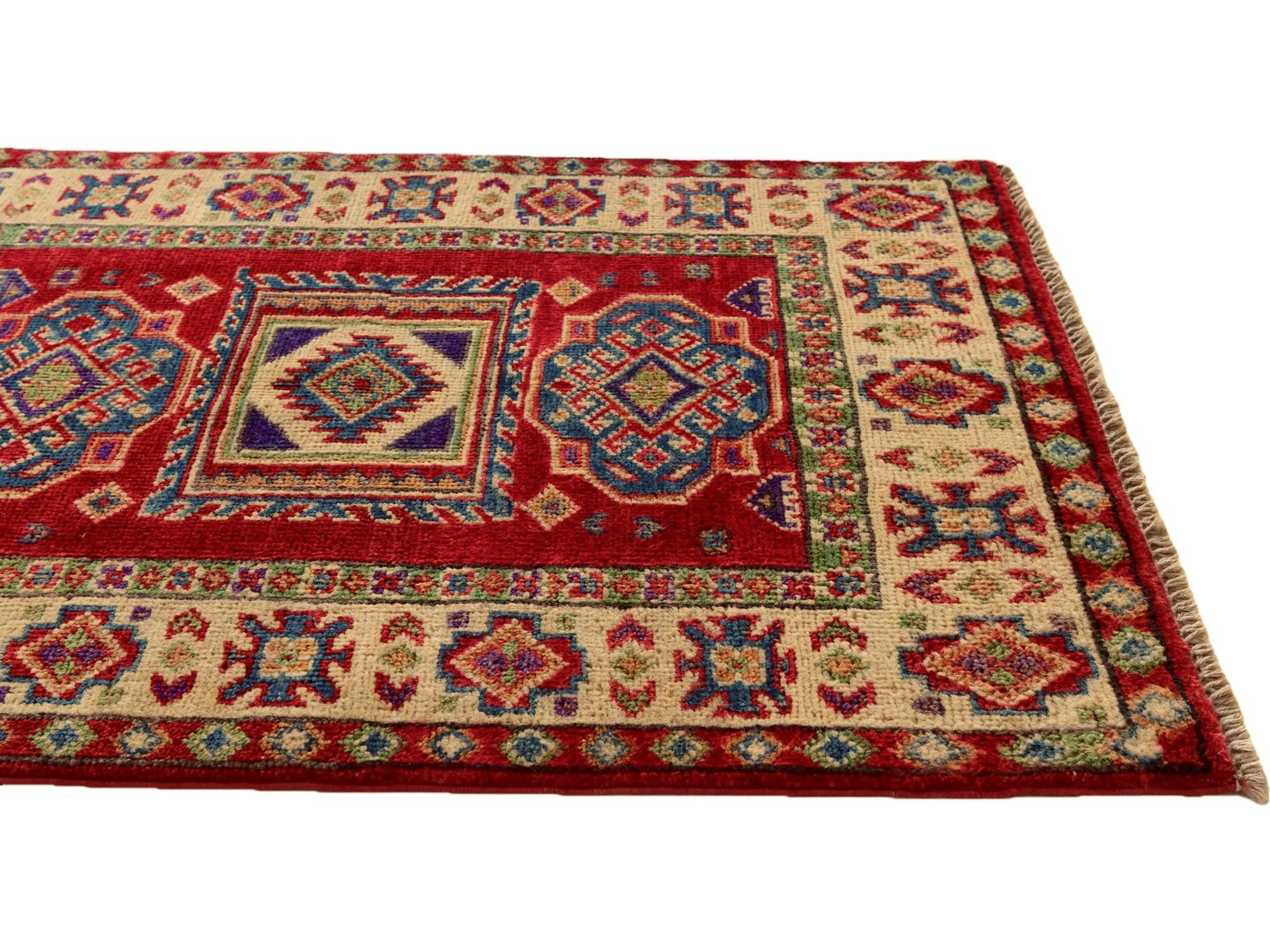 2' 1 x 2' 10 Hand Knotted Kazak Rug