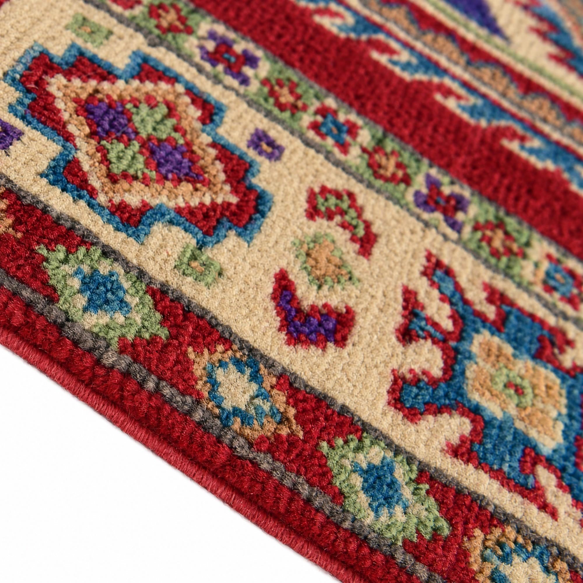Detail image 8 of 12: 2' 1 x 2' 10 Hand Knotted Kazak Rug