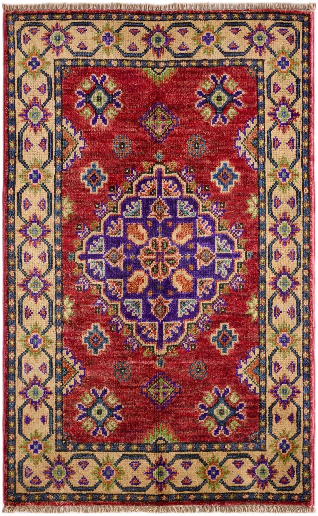 2' x 3' 2 Hand Knotted Kazak Rug