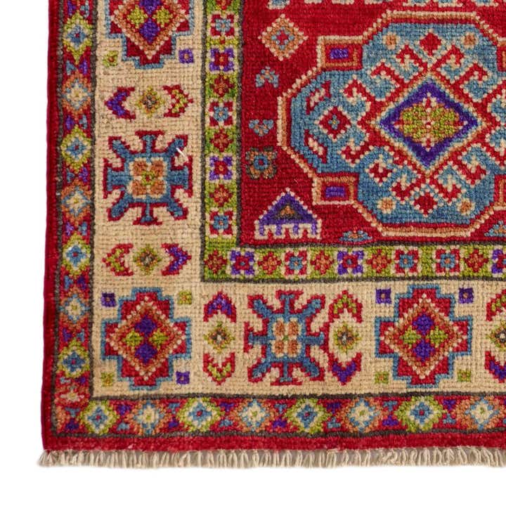 2' x 2' 11 Hand Knotted Kazak Rug