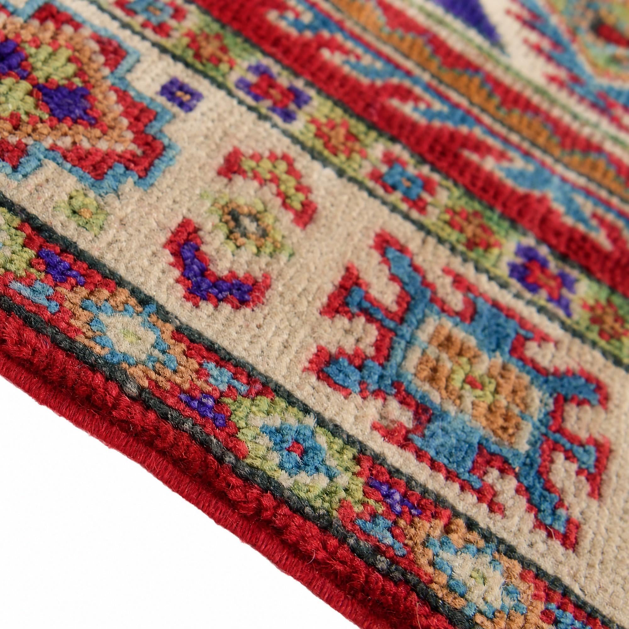60cm x 90cm Hand Knotted Kazak Rug