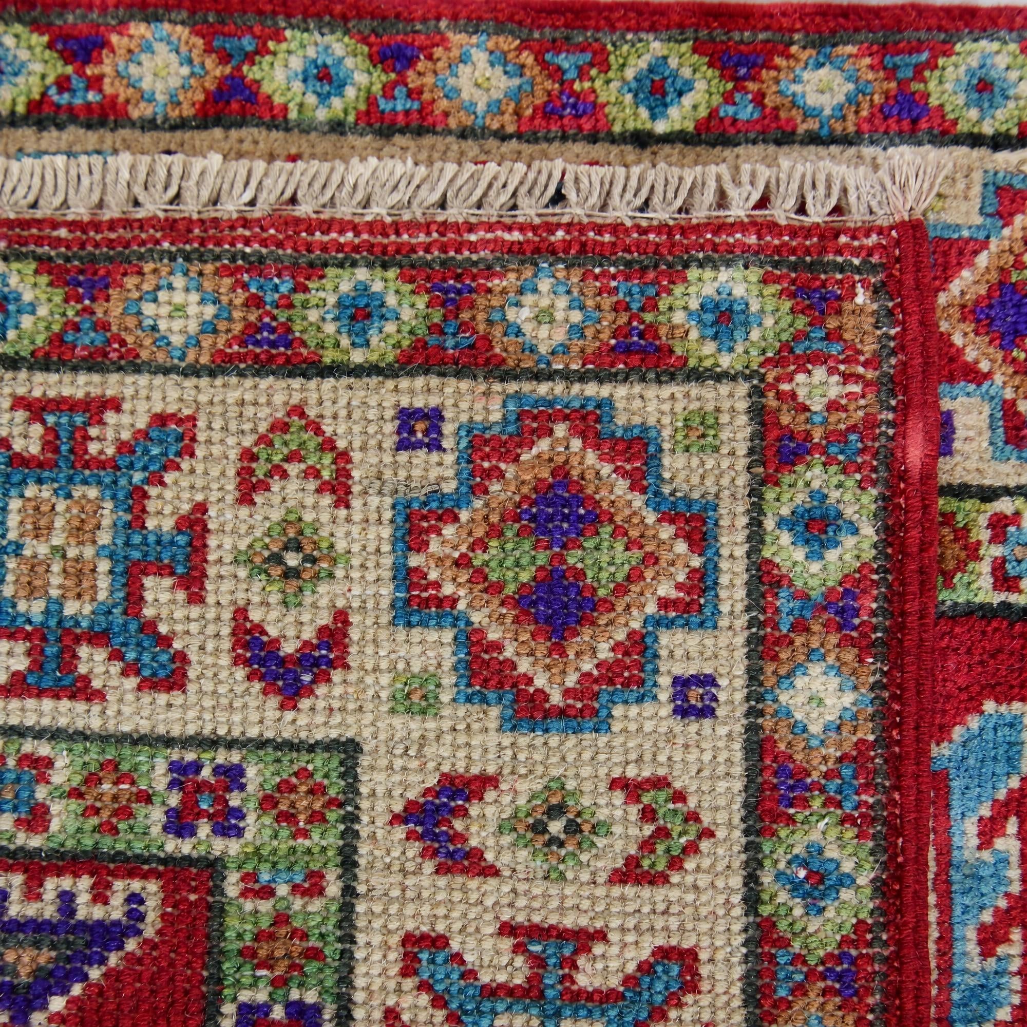 60cm x 90cm Hand Knotted Kazak Rug