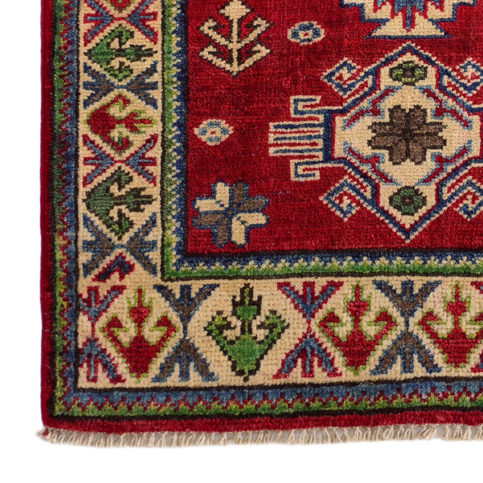 2' 1 x 2' 11 Hand Knotted Kazak Rug