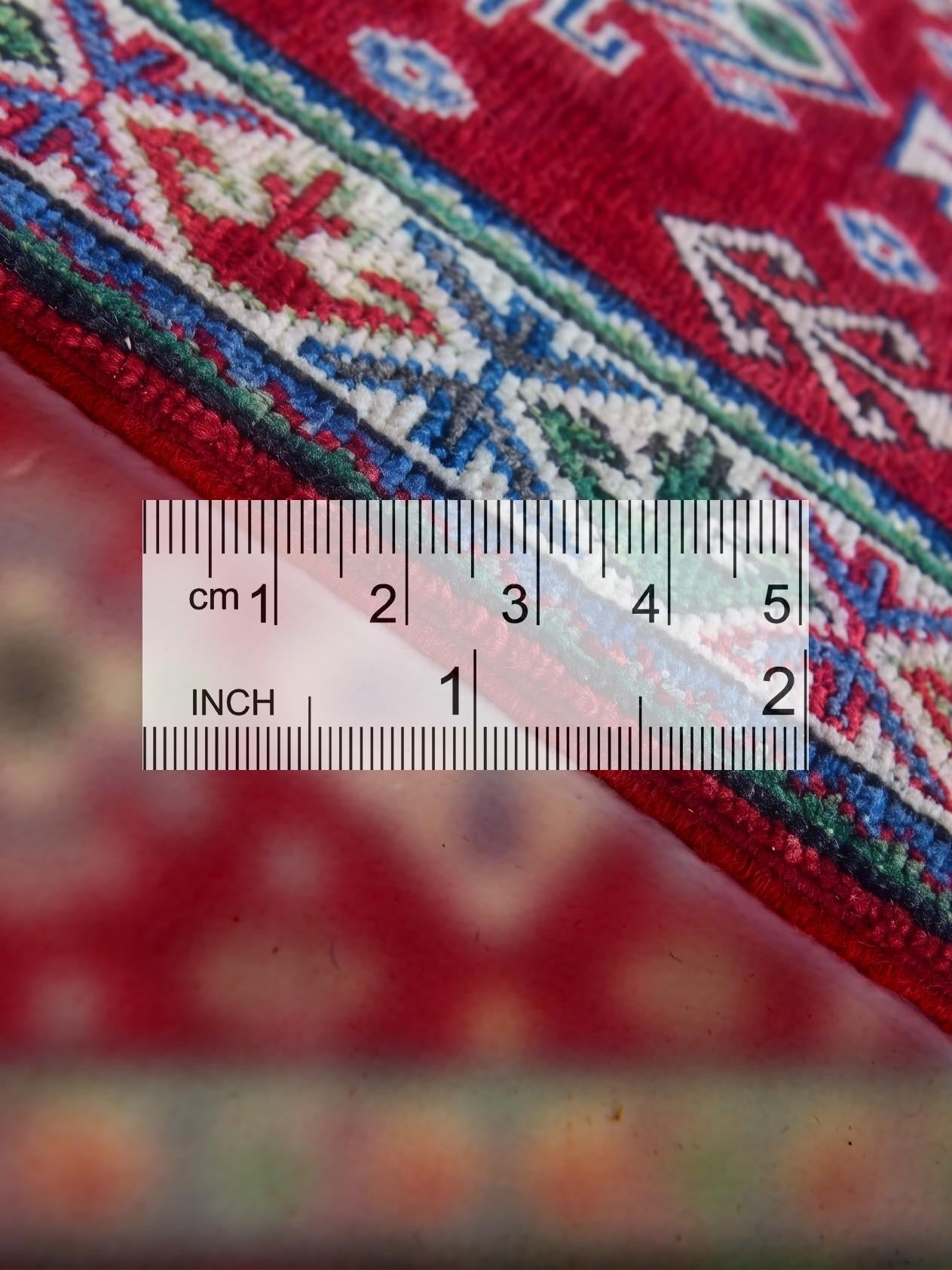 2' 1 x 2' 11 Hand Knotted Kazak Rug