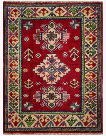 2' 1 x 2' 11 Hand Knotted Kazak Rug