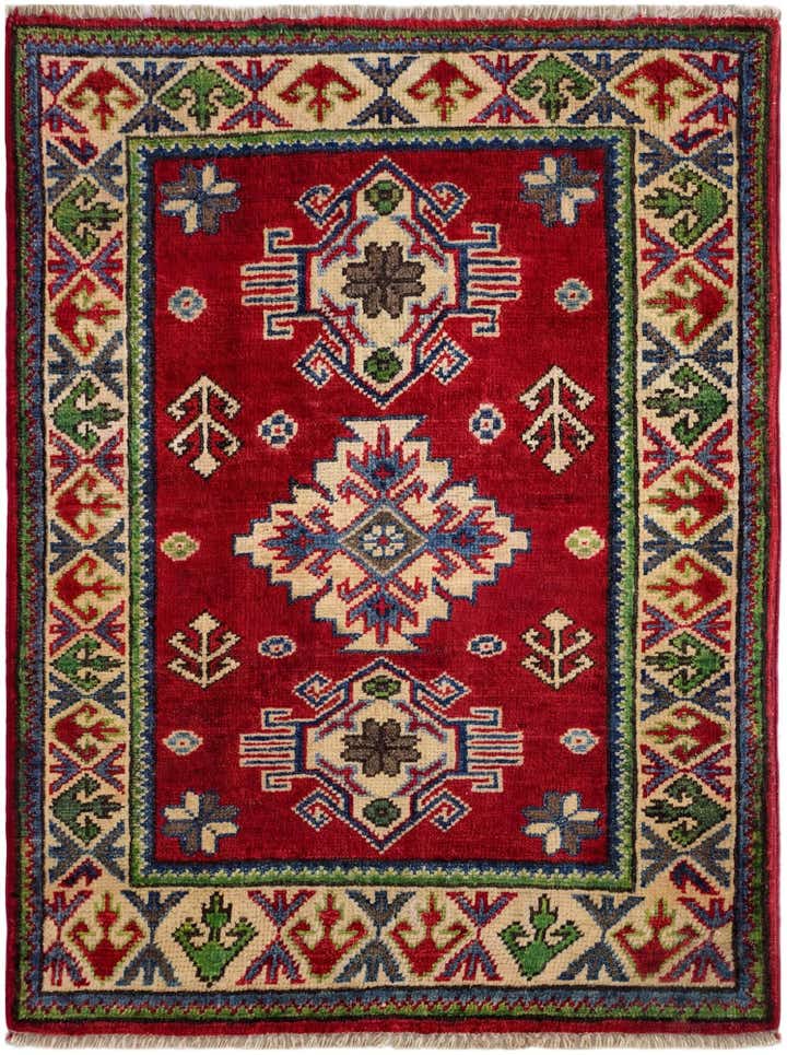 2' 1 x 2' 11 Hand Knotted Kazak Rug