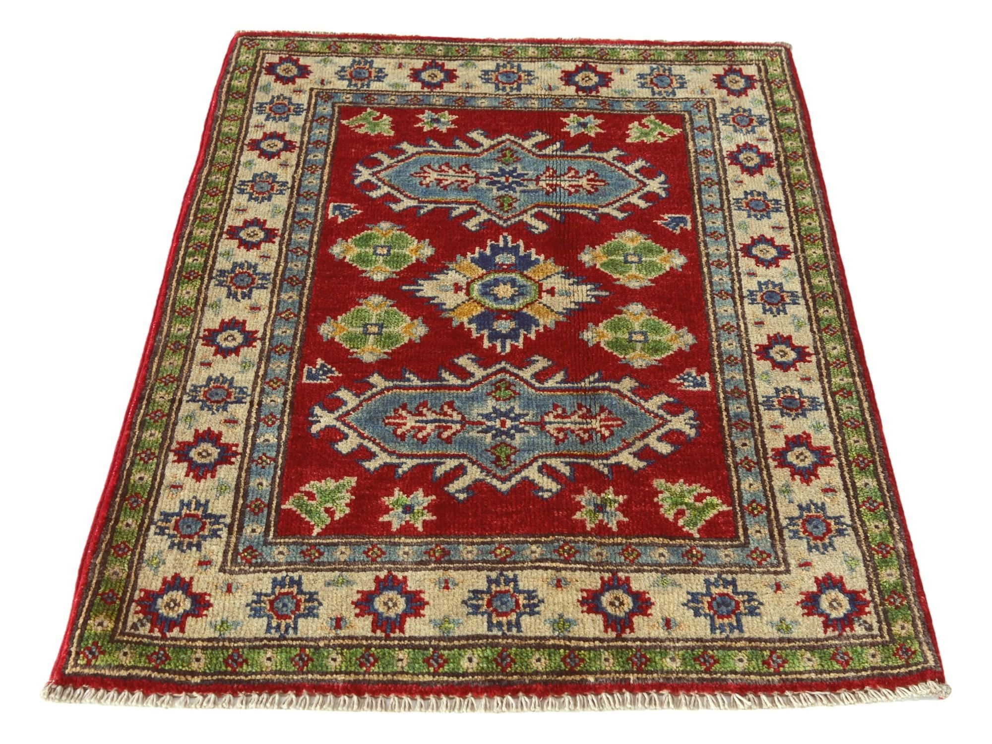 2' 1 x 2' 10 Hand Knotted Kazak Rug