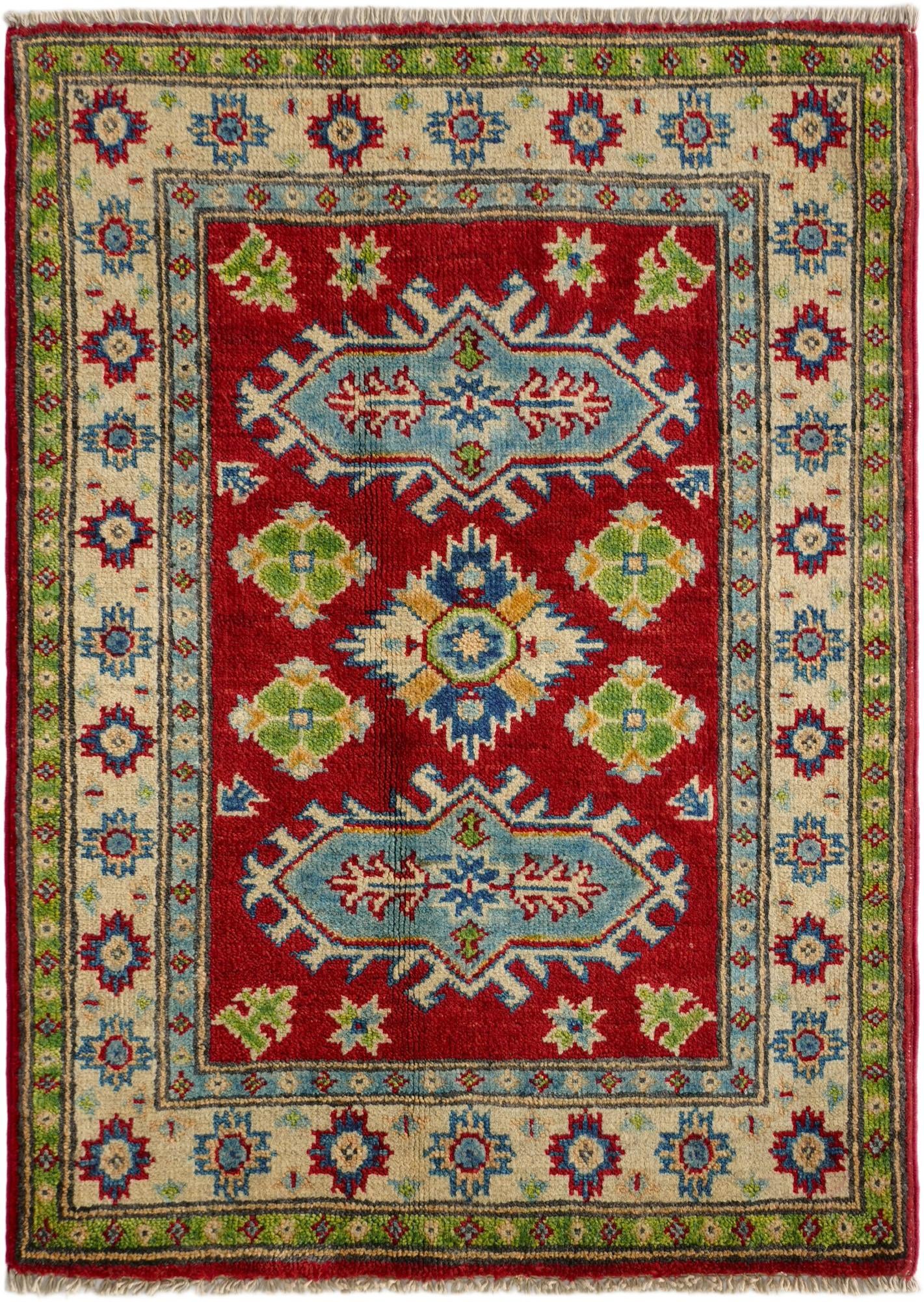 2' 1 x 2' 10 Hand Knotted Kazak Rug