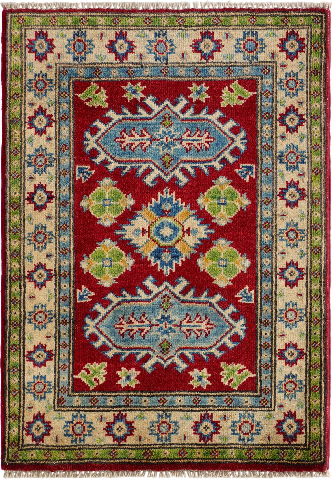 2' 1 x 2' 10 Hand Knotted Kazak Rug