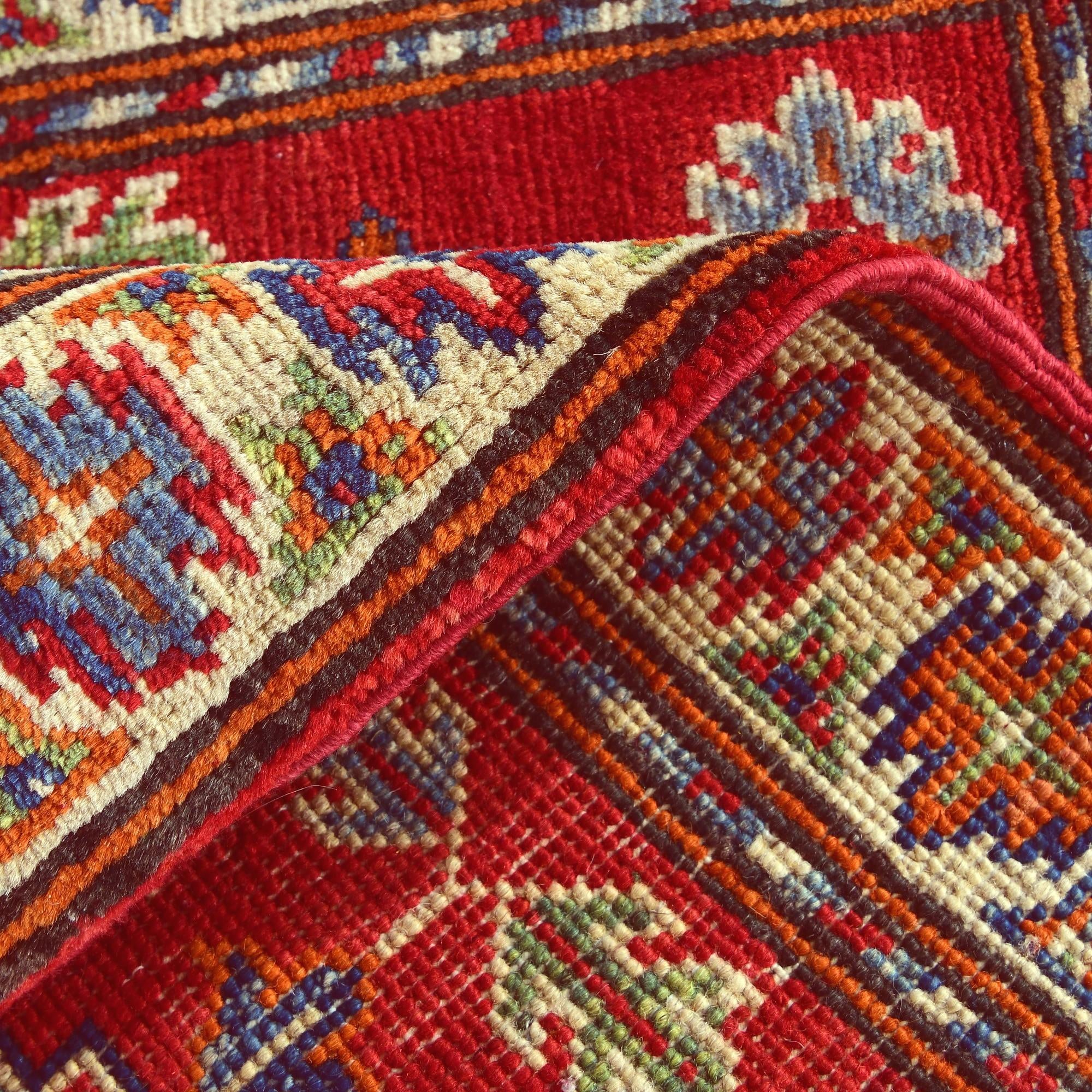 2' 3 x 3' Hand Knotted Kazak Rug