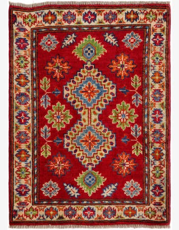 2' 3 x 3' Hand Knotted Kazak Rug