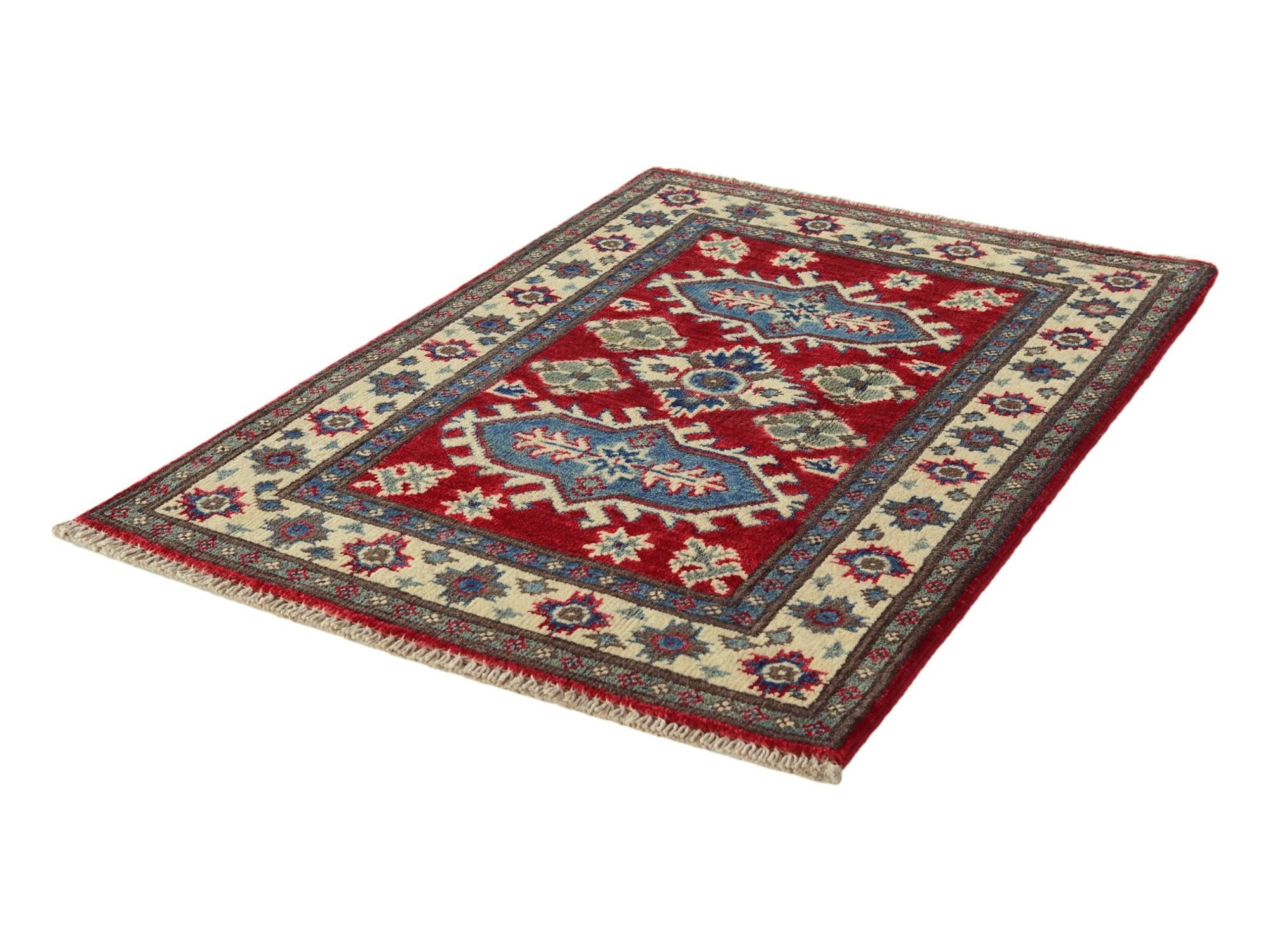 2' x 3' Hand Knotted Kazak Rug