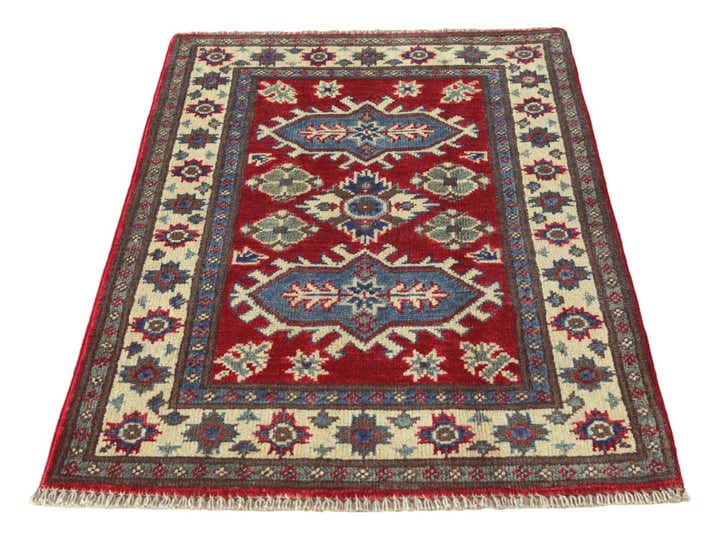 2' x 3' Hand Knotted Kazak Rug