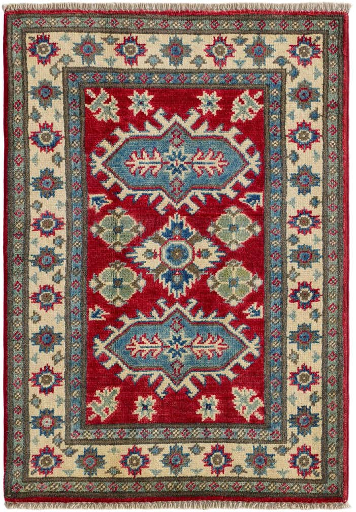 2' x 3' Hand Knotted Kazak Rug