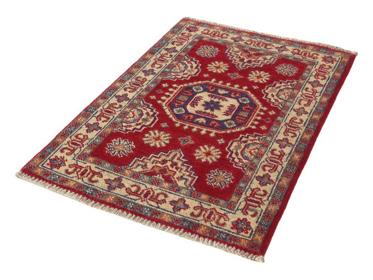 Detail image of 1' 11 x 3' Hand Knotted Kazak Rug