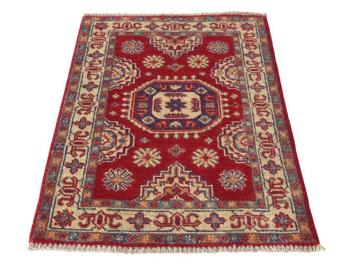 1' 11 x 3' Hand Knotted Kazak Rug