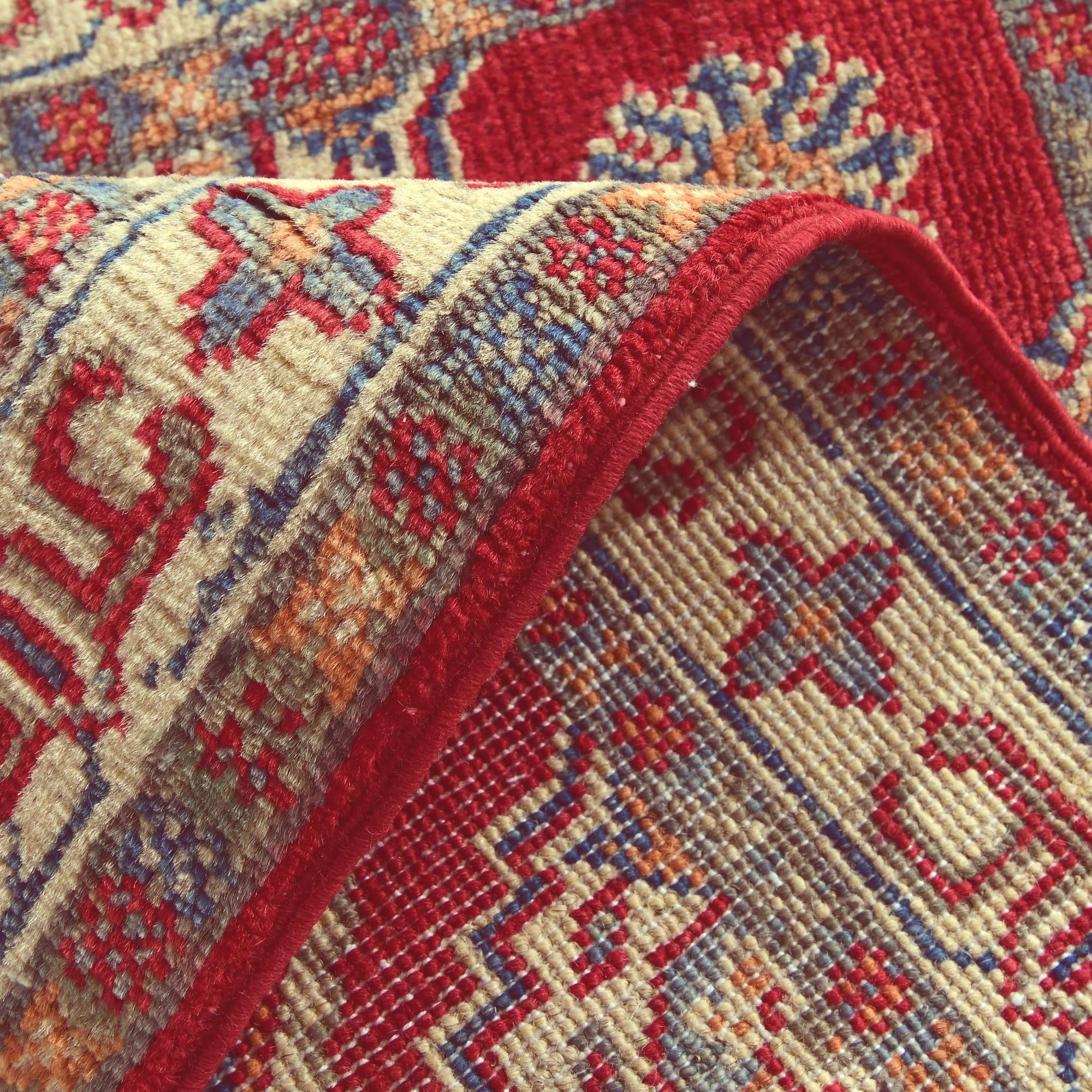 1' 11 x 3' Hand Knotted Kazak Rug