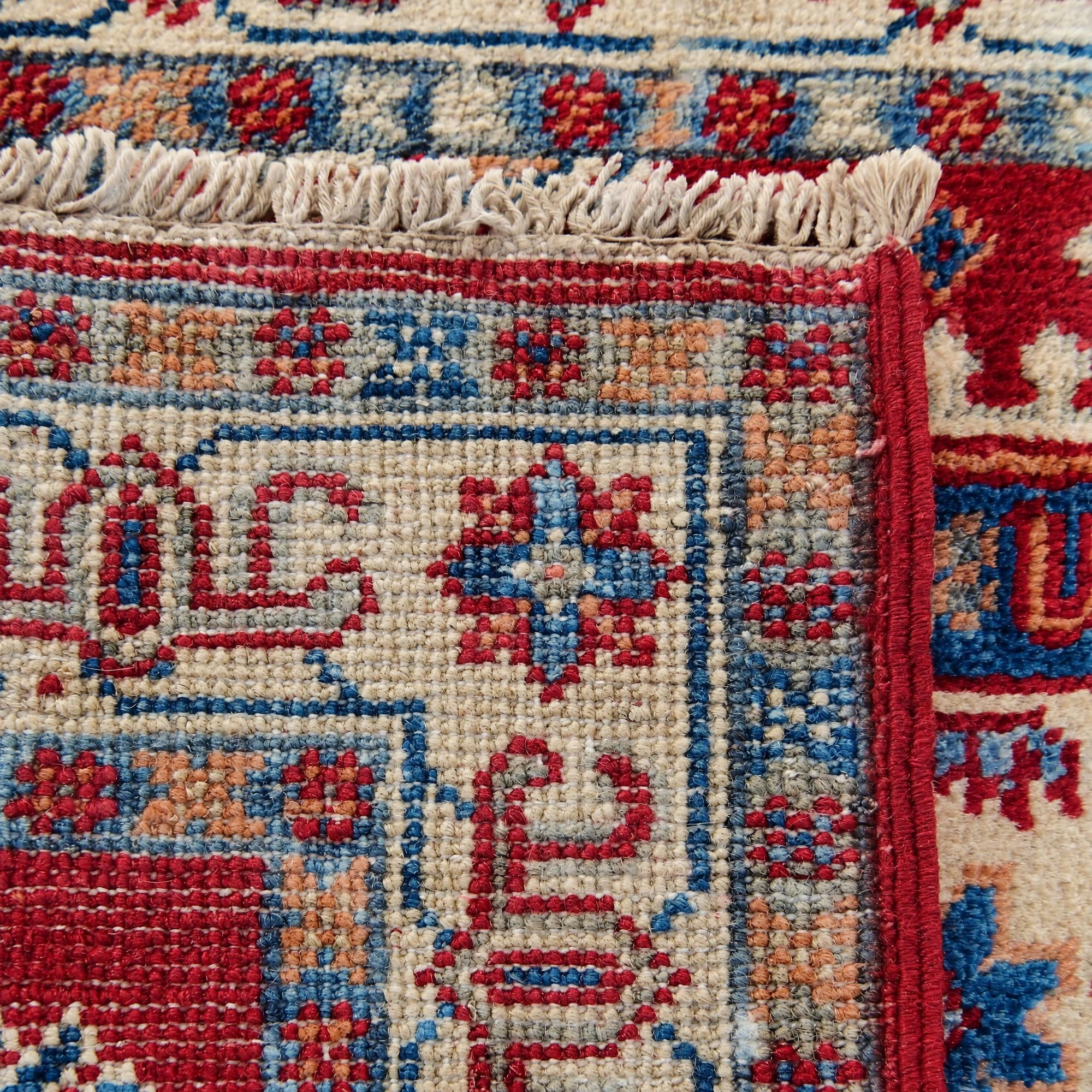 Detail image 12 of 12: 1' 11 x 3' Hand Knotted Kazak Rug