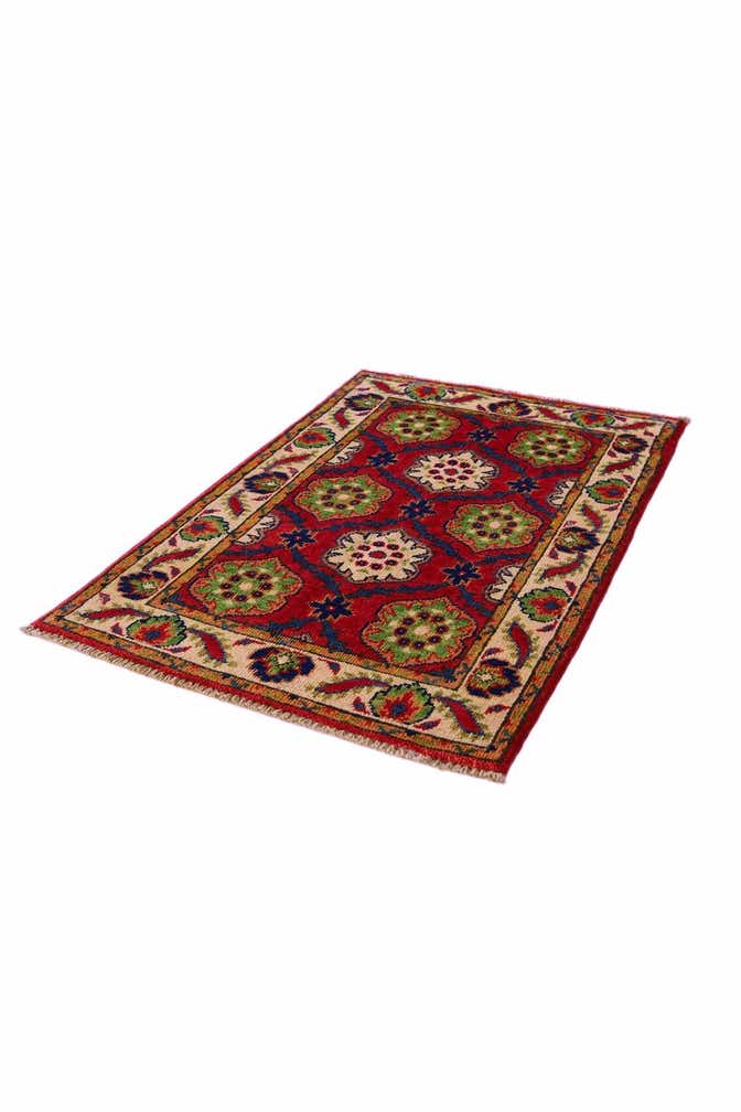 2' x 3' 2 Hand Knotted Kazak Rug