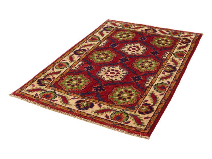 Detail image of 2' x 3' 2 Hand Knotted Kazak Rug