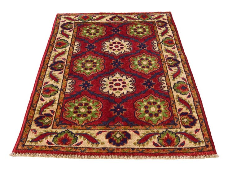 Detail image of 2' x 3' 2 Hand Knotted Kazak Rug