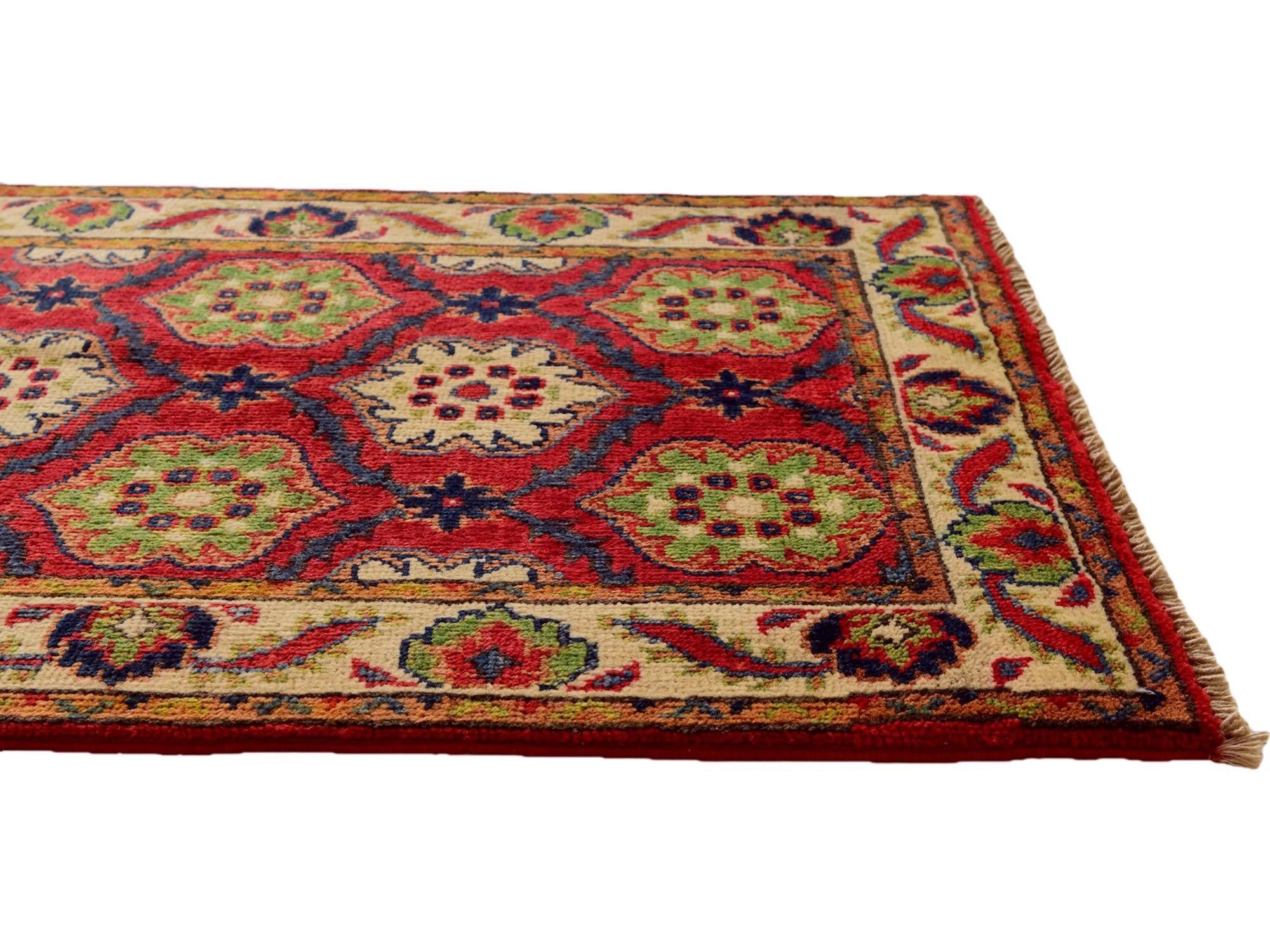 2' x 3' 2 Hand Knotted Kazak Rug