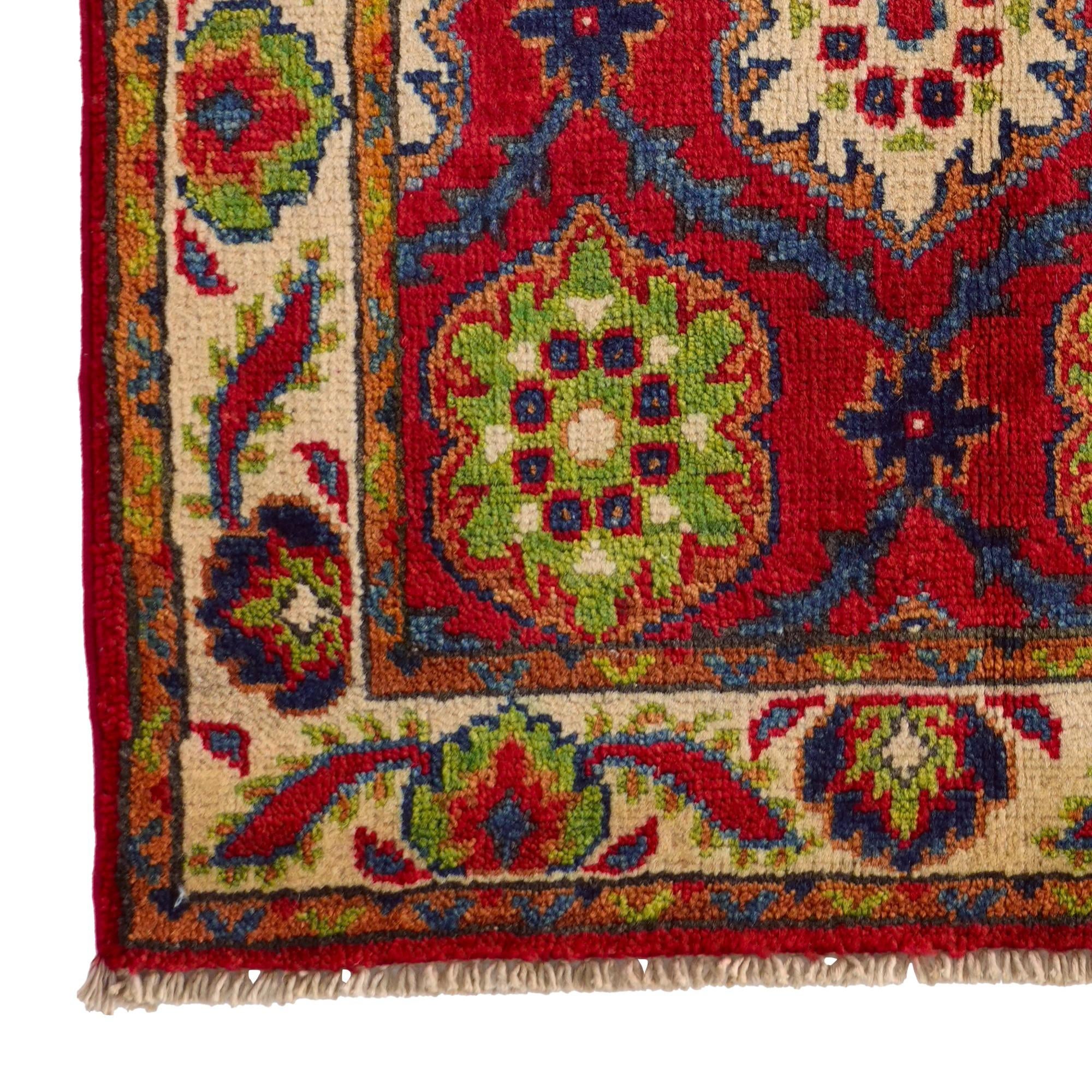 2' x 3' 2 Hand Knotted Kazak Rug