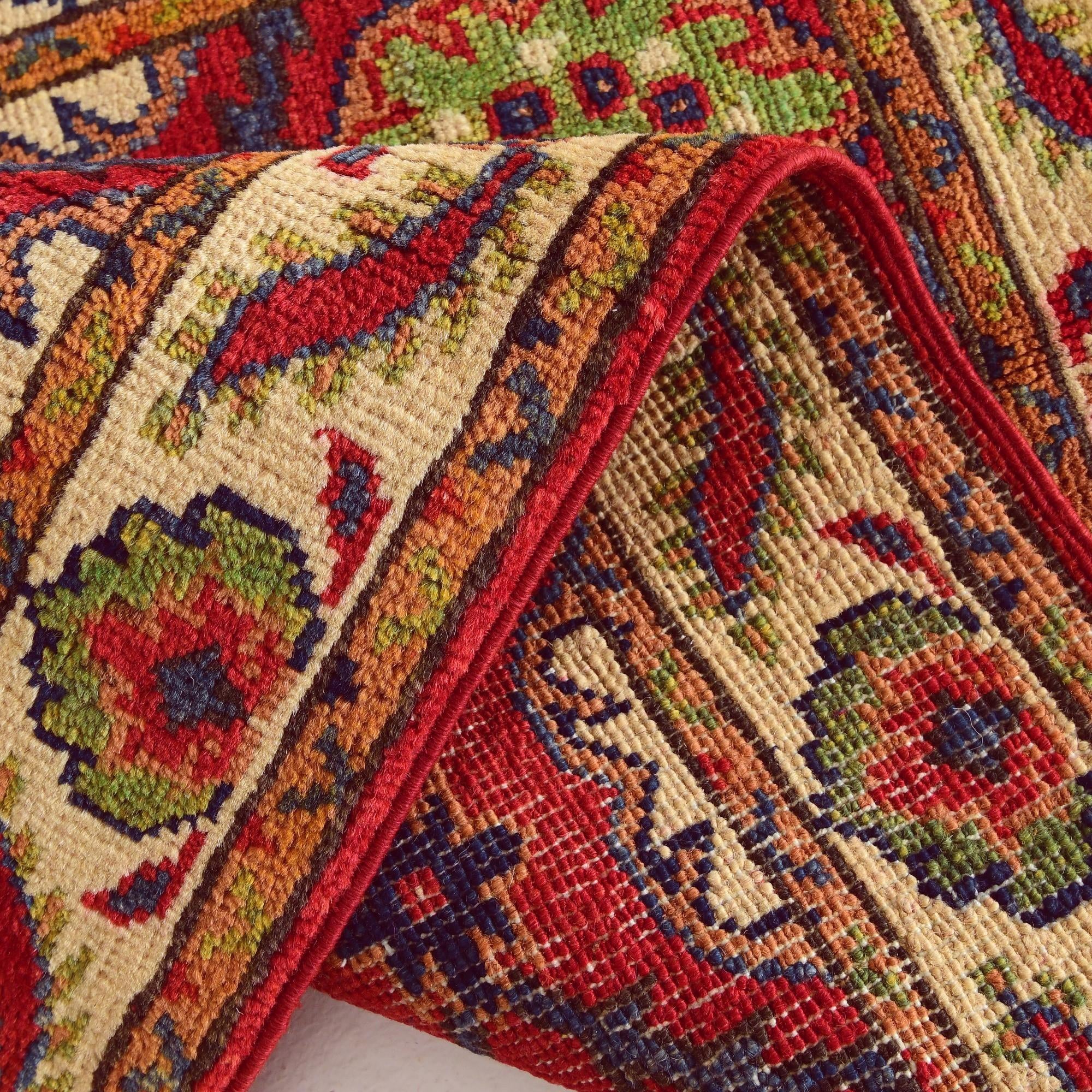 2' x 3' 2 Hand Knotted Kazak Rug