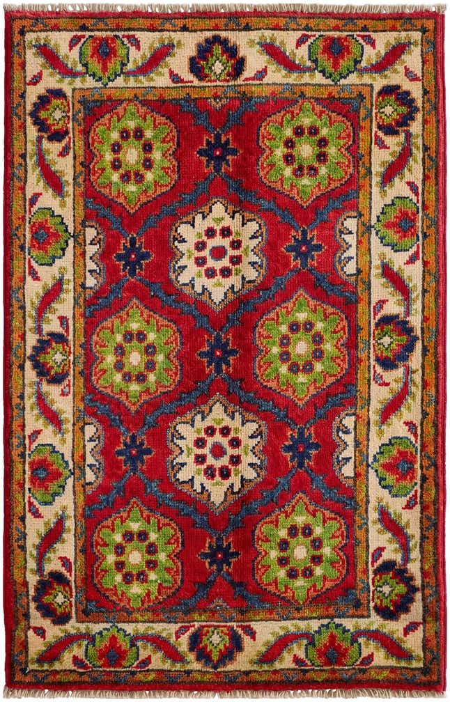 2' x 3' 2 Hand Knotted Kazak Rug