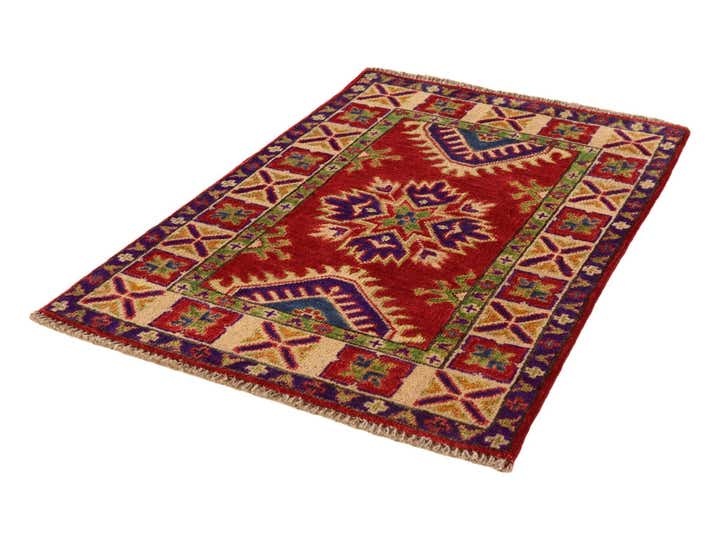 2' x 3' Hand Knotted Kazak Rug