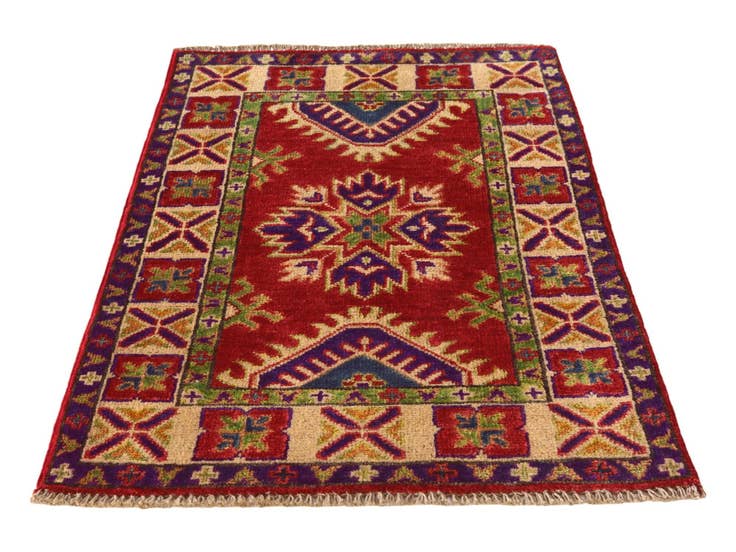 Detail image of 2' x 3' Hand Knotted Kazak Rug