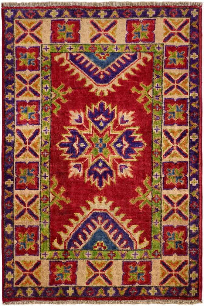 2' x 3' Hand Knotted Kazak Rug