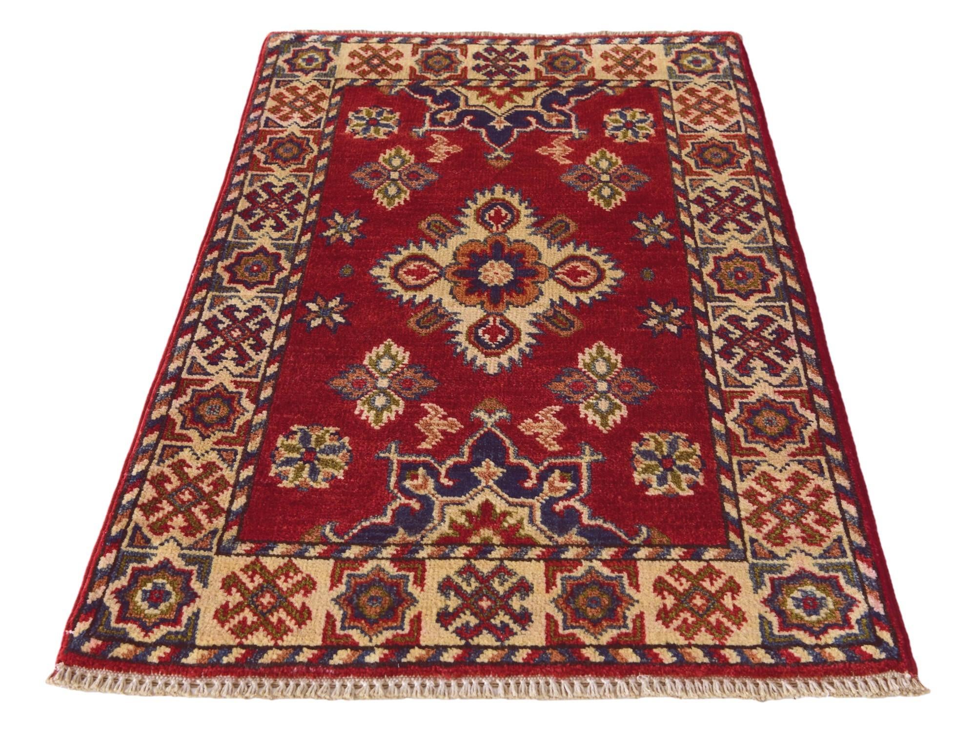 2' x 2' 11 Hand Knotted Kazak Rug