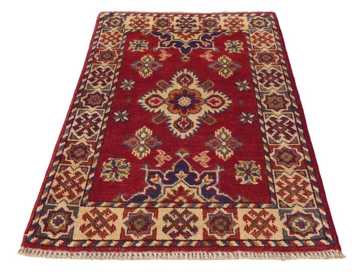 2' x 2' 11 Hand Knotted Kazak Rug