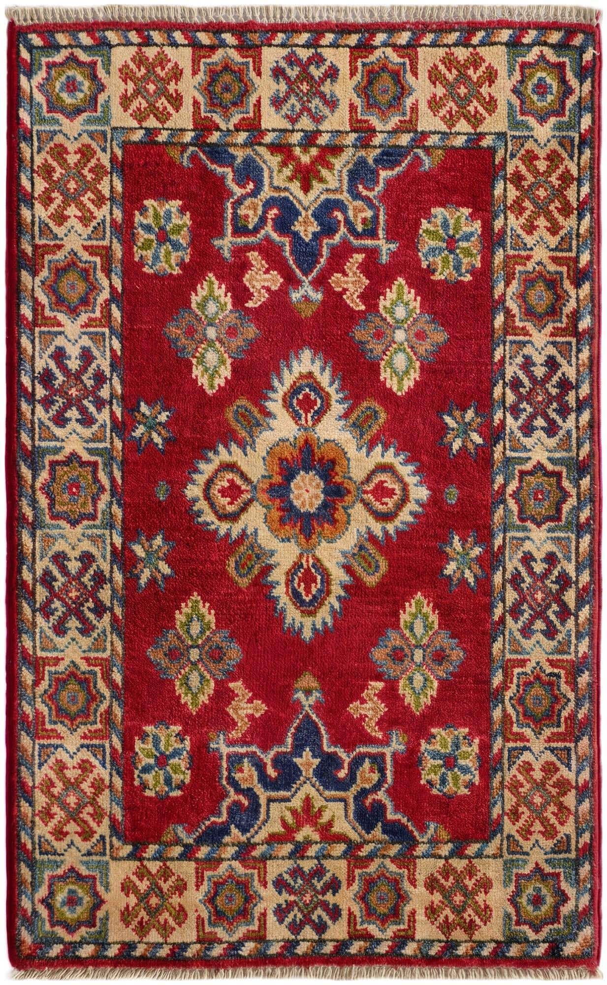 2' x 2' 11 Hand Knotted Kazak Rug