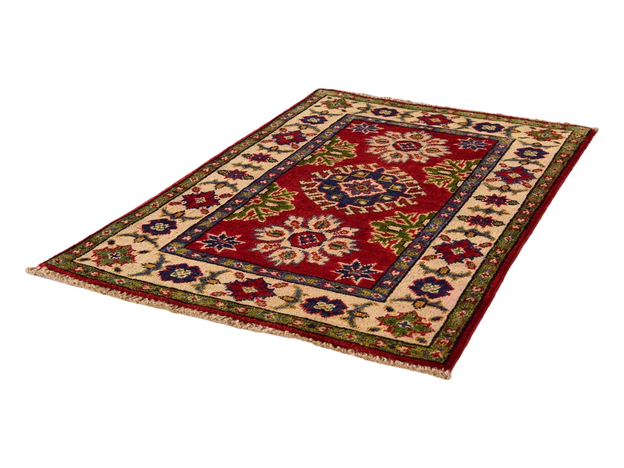 1' 11 x 2' 11 Hand Knotted Kazak Rug
