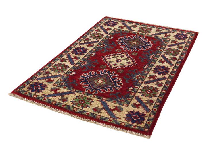 2' x 3' 1 Hand Knotted Kazak Rug