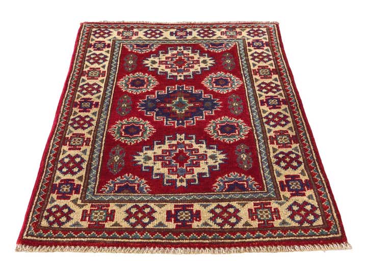 1' 11 x 2' 11 Hand Knotted Kazak Rug