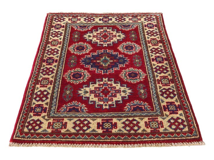 Detail image of 1' 11 x 2' 11 Hand Knotted Kazak Rug