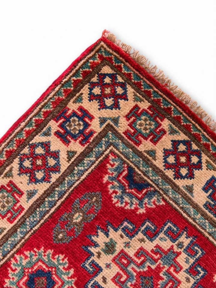 1' 11 x 2' 11 Hand Knotted Kazak Rug