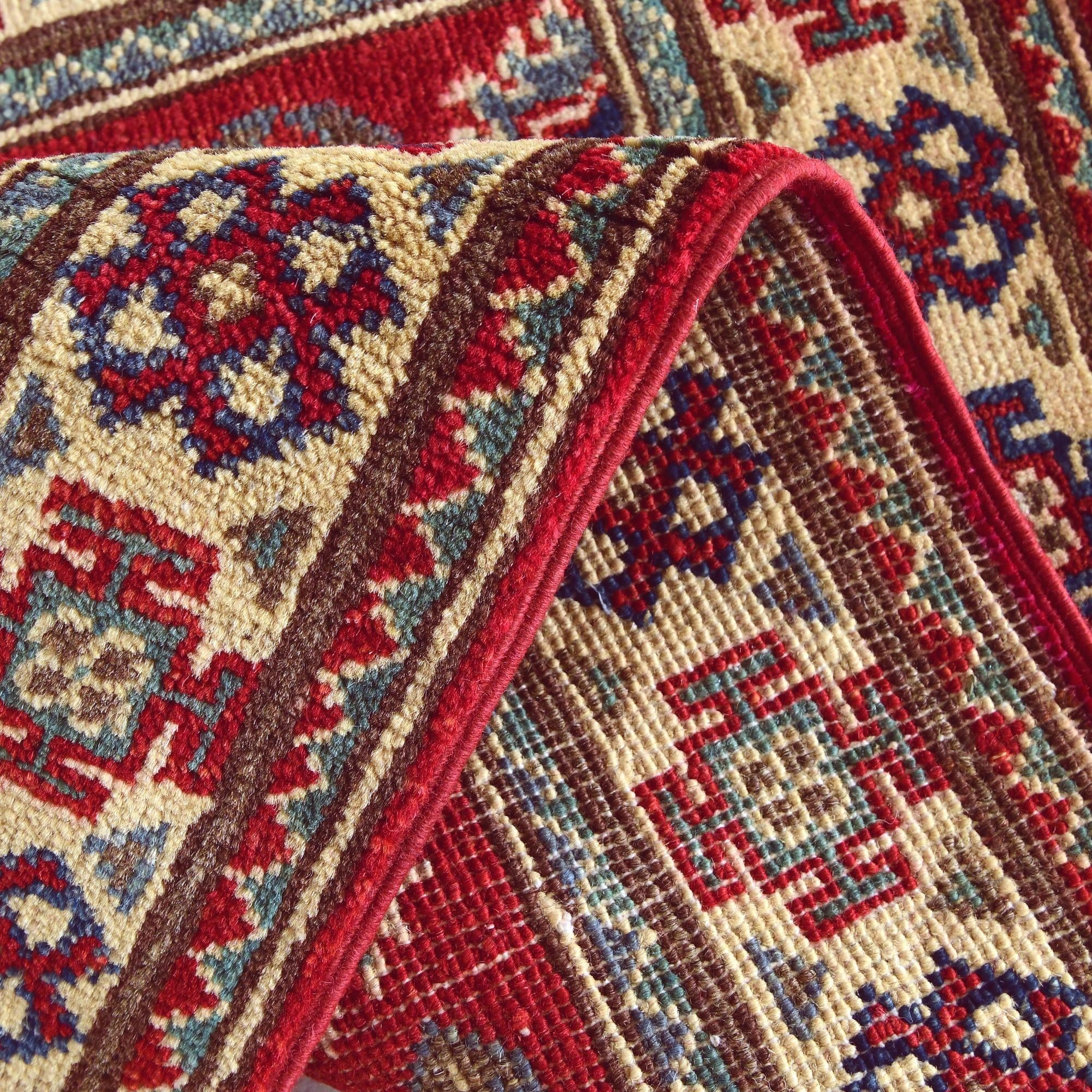 1' 11 x 2' 11 Hand Knotted Kazak Rug