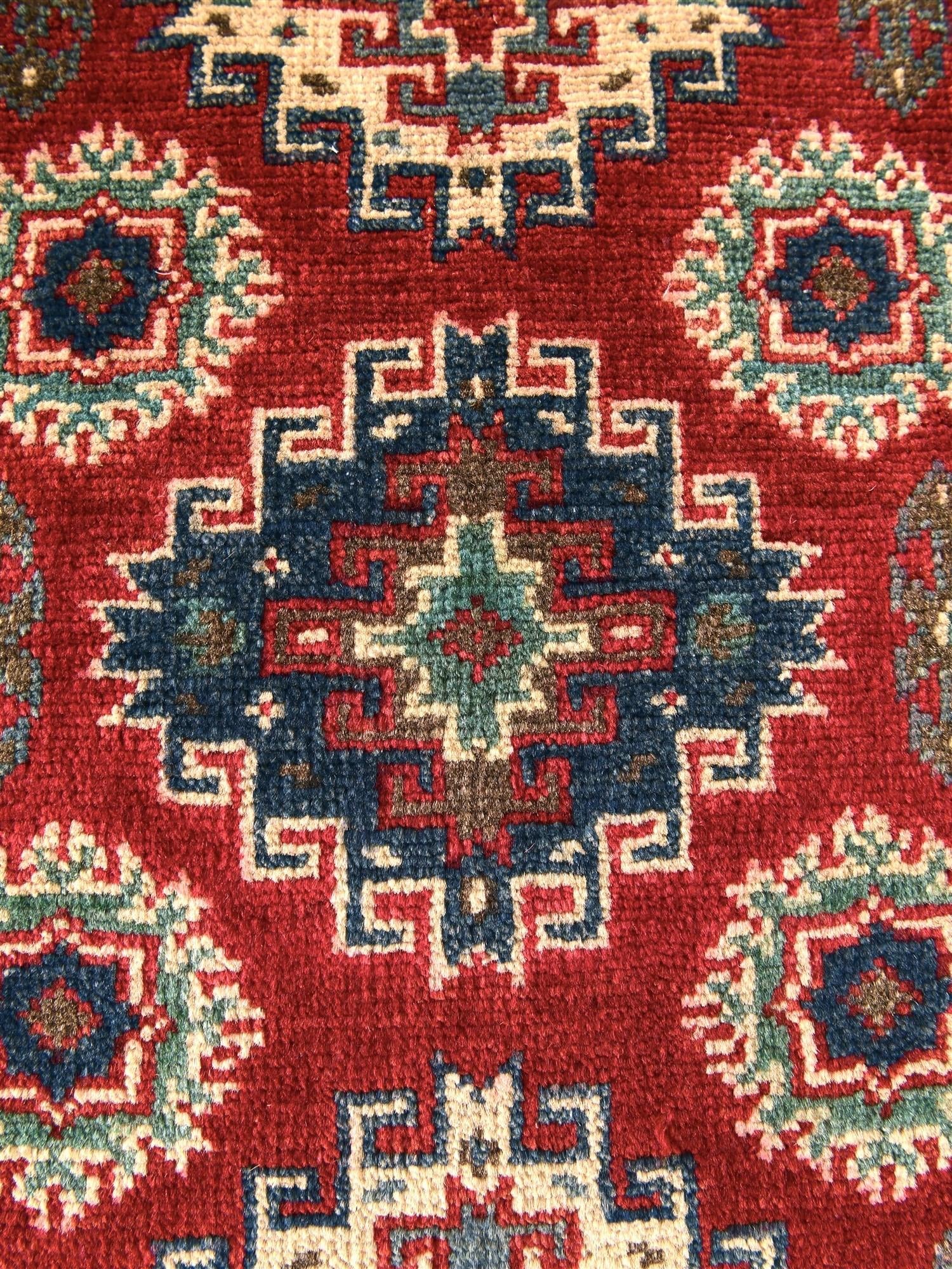 1' 11 x 2' 11 Hand Knotted Kazak Rug